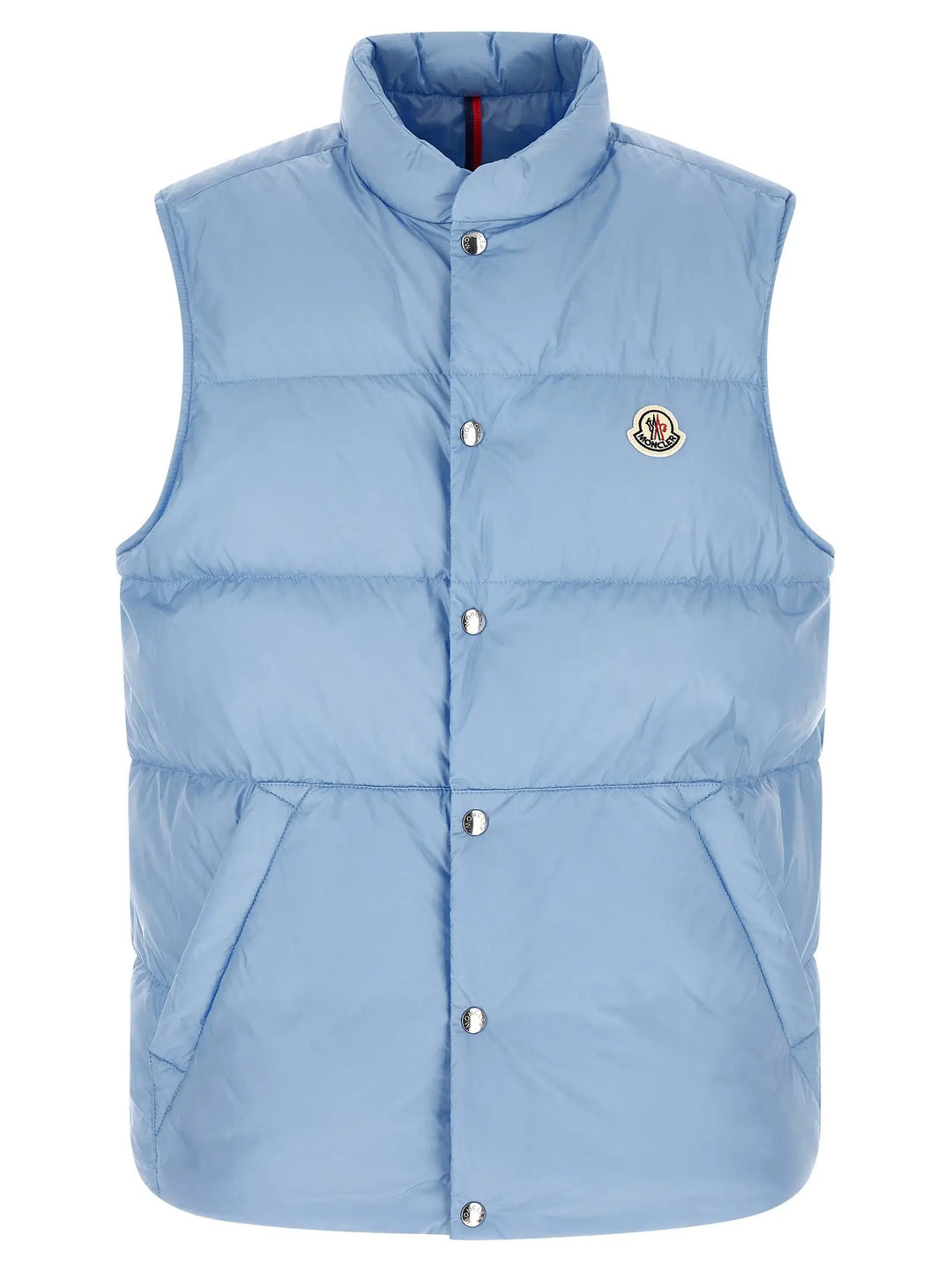 Moncler Sample Sale | Moncler Blue Polyamide Sleeveless Jacket - | Designer outlet