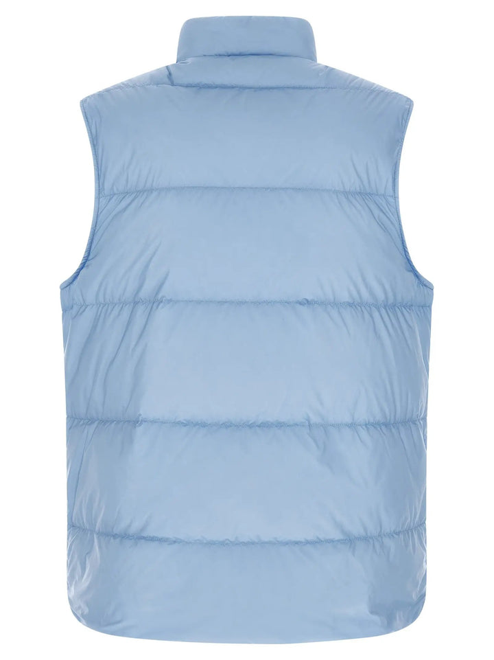 Moncler Sample Sale | Moncler Blue Polyamide Sleeveless Jacket - | Designer outlet