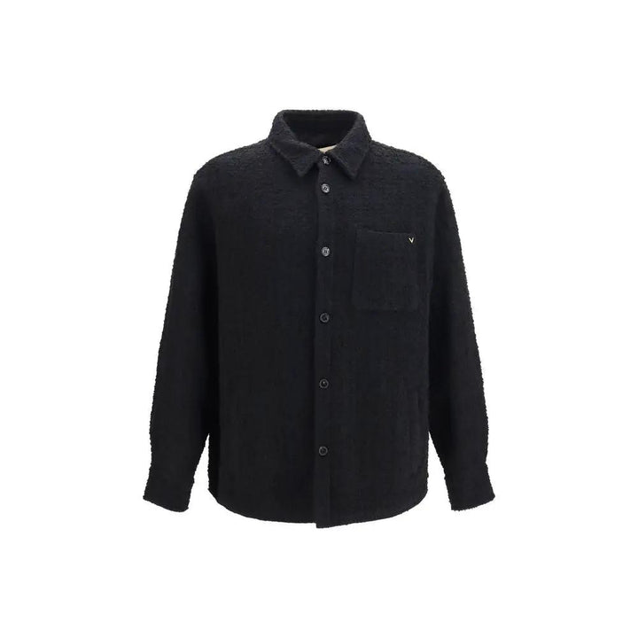 Valentino Garavani Black Cotton Full-Length Jacket
