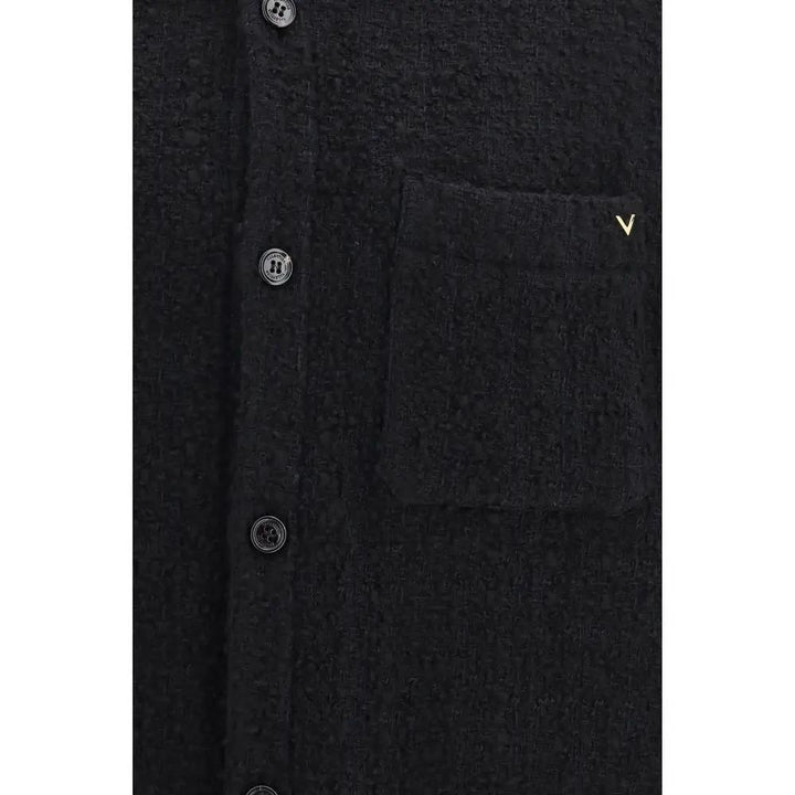 Valentino Garavani Black Cotton Full-Length Jacket