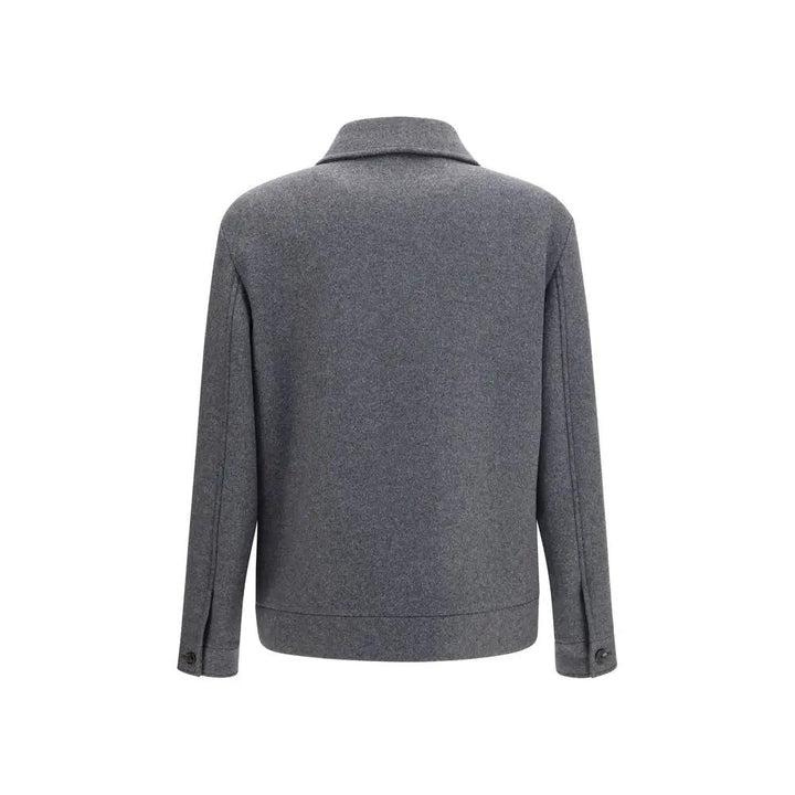 Valentino Garavani Gray Wool Oves Aries Jacket