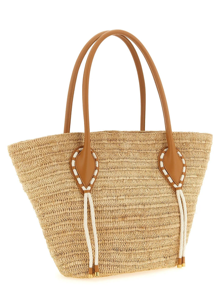 Christian Louboutin Sample Sale | Christian Louboutin Beige Raffia Tote Bag - | Designer outlet