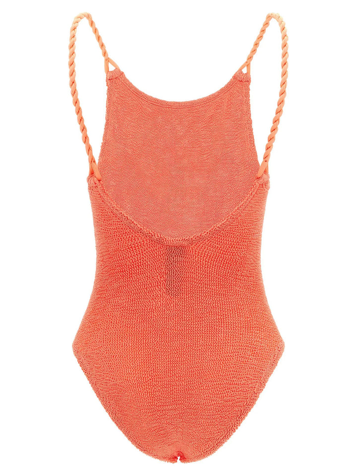Hunza G Sample Sale | Hunza G Orange Polyamide One-Piece Swimsuit - | Designer outlet