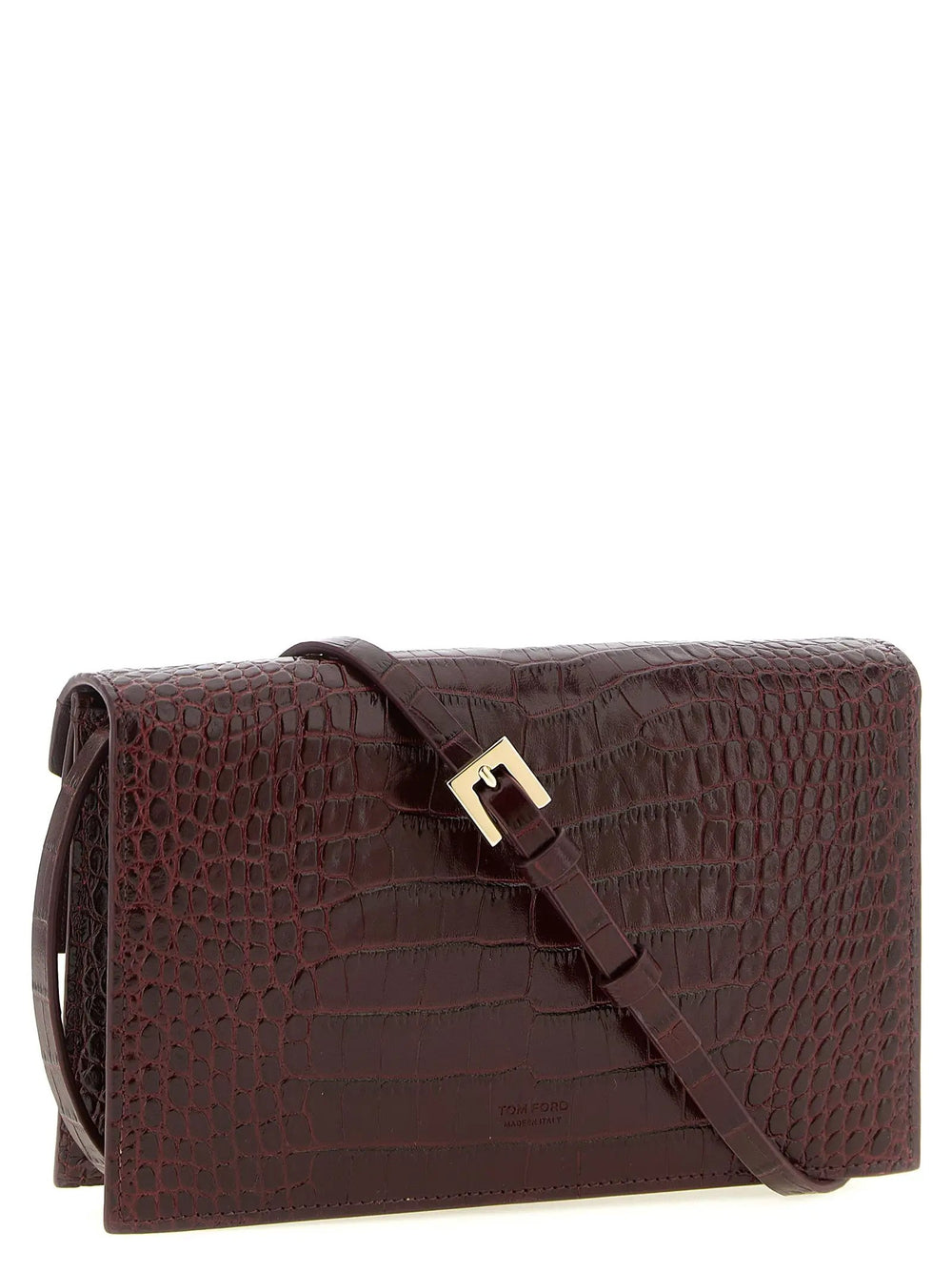 Tom Ford Sample Sale | Tom Ford Bordeaux Calfskin Clutch Bag - | Designer outlet