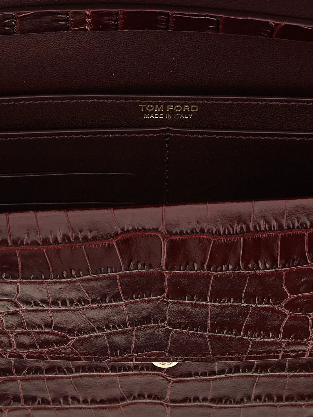 Tom Ford Sample Sale | Tom Ford Bordeaux Calfskin Clutch Bag - | Designer outlet