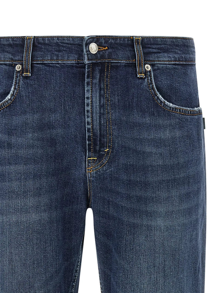 Department 5 Sample Sale | Department 5 Blue Cotton Cropped Jeans - | Designer outlet