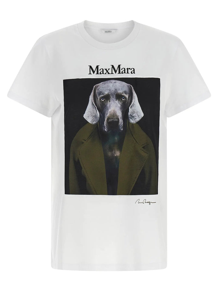 Max Mara Sample Sale | Max Mara White Cotton T-Shirt - | Designer outlet
