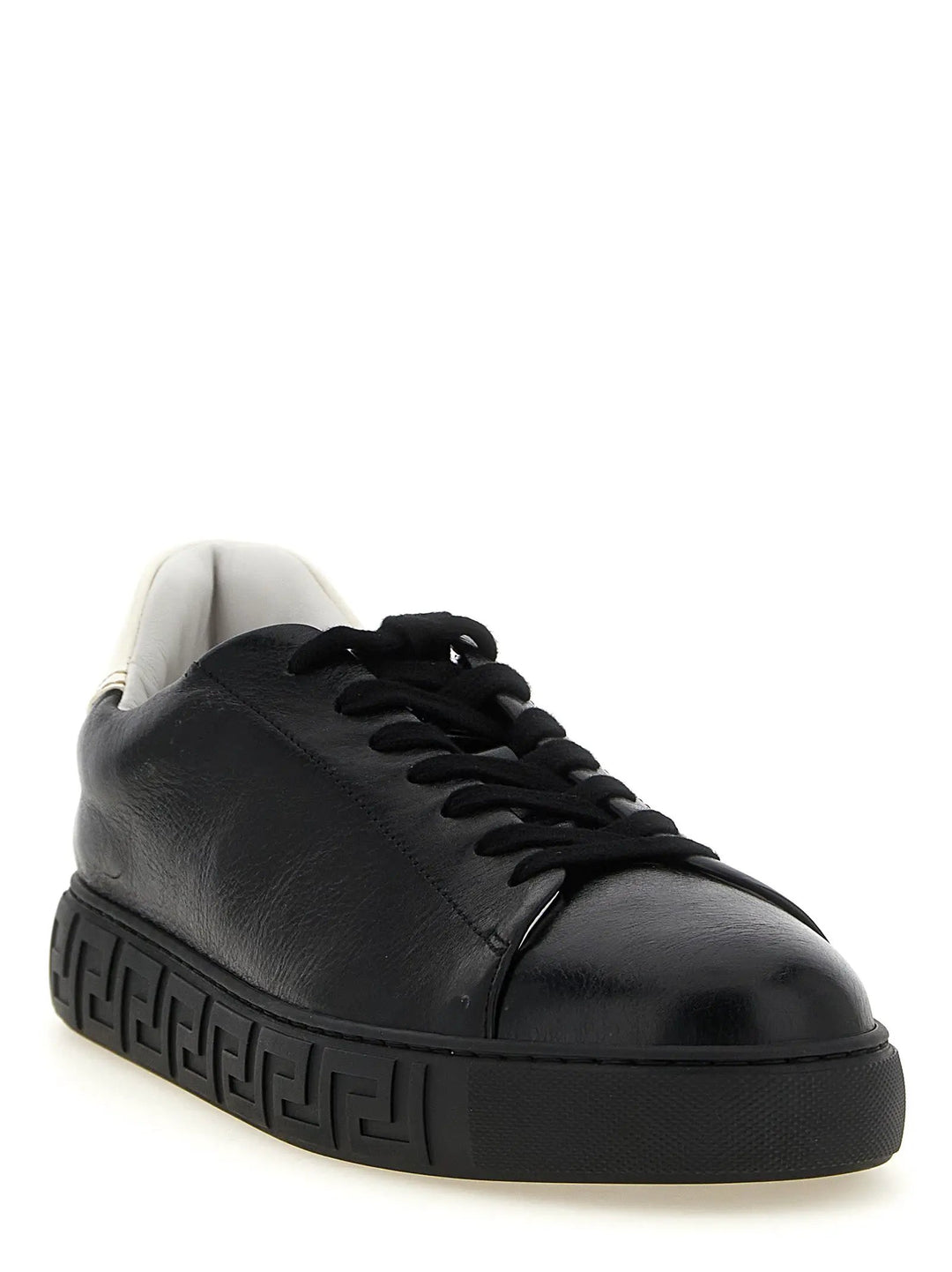 Versace Sample Sale | Versace Bicolor Calfskin Low Top Sneakers - | Designer outlet