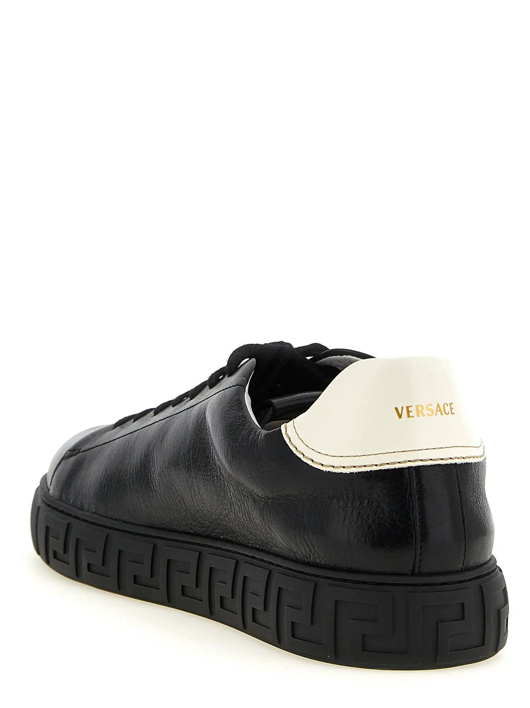 Versace Sample Sale | Versace Bicolor Calfskin Low Top Sneakers - | Designer outlet