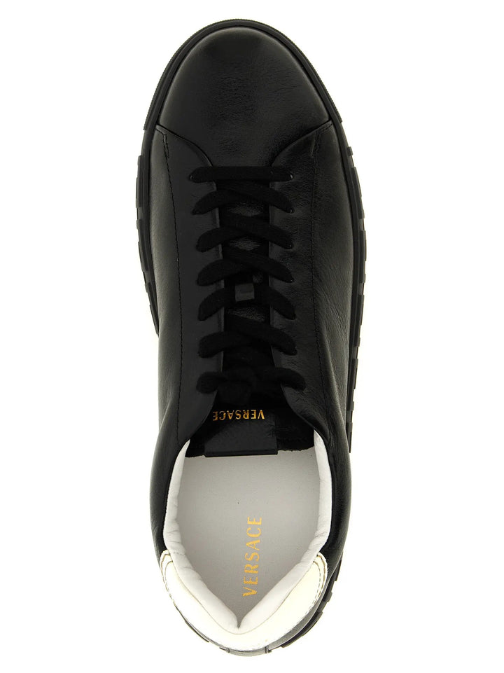 Versace Sample Sale | Versace Bicolor Calfskin Low Top Sneakers - | Designer outlet