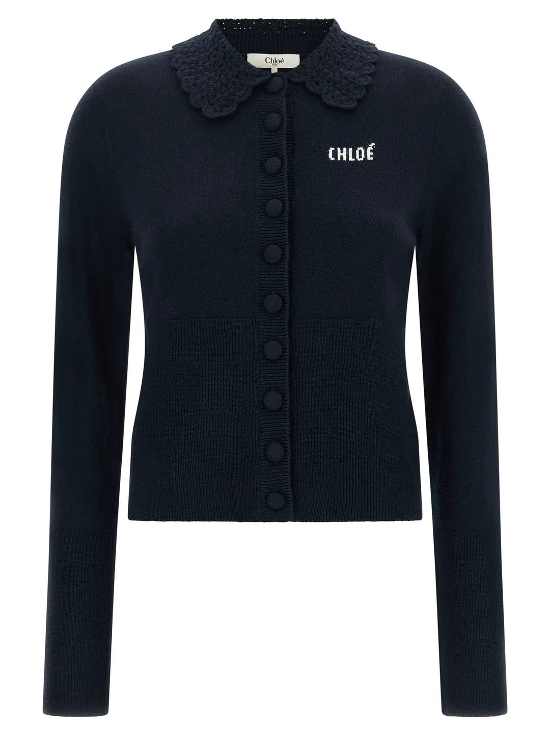 Chloé Blue Wool Cardigan