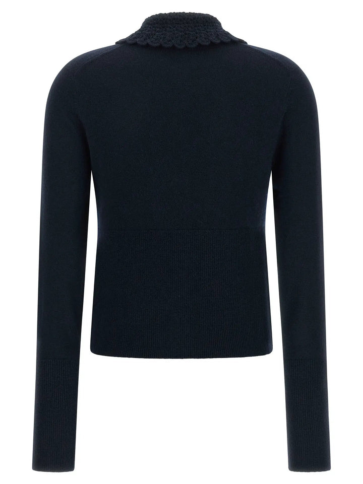 Chloé Blue Wool Cardigan
