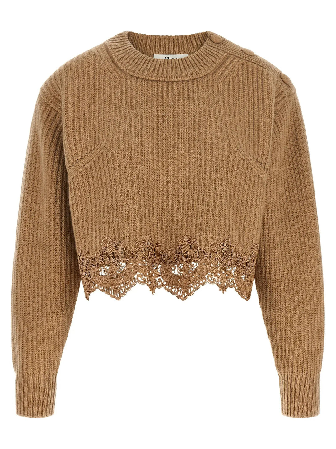 Chloé Sample Sale | Chloé Beige Wool Cardigan - | Designer outlet