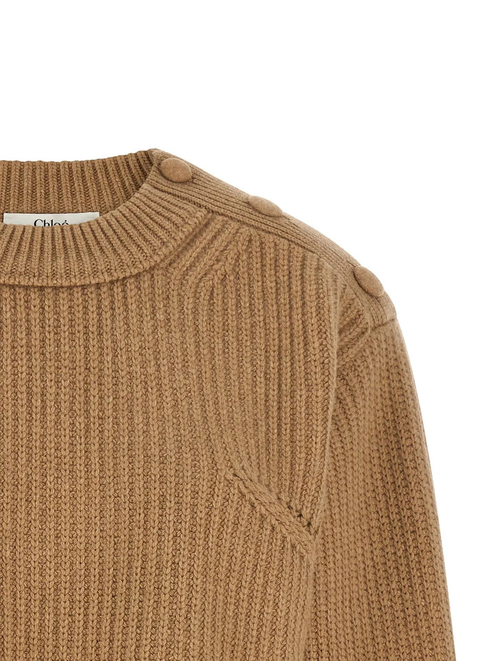 Chloé Sample Sale | Chloé Beige Wool Cardigan - | Designer outlet