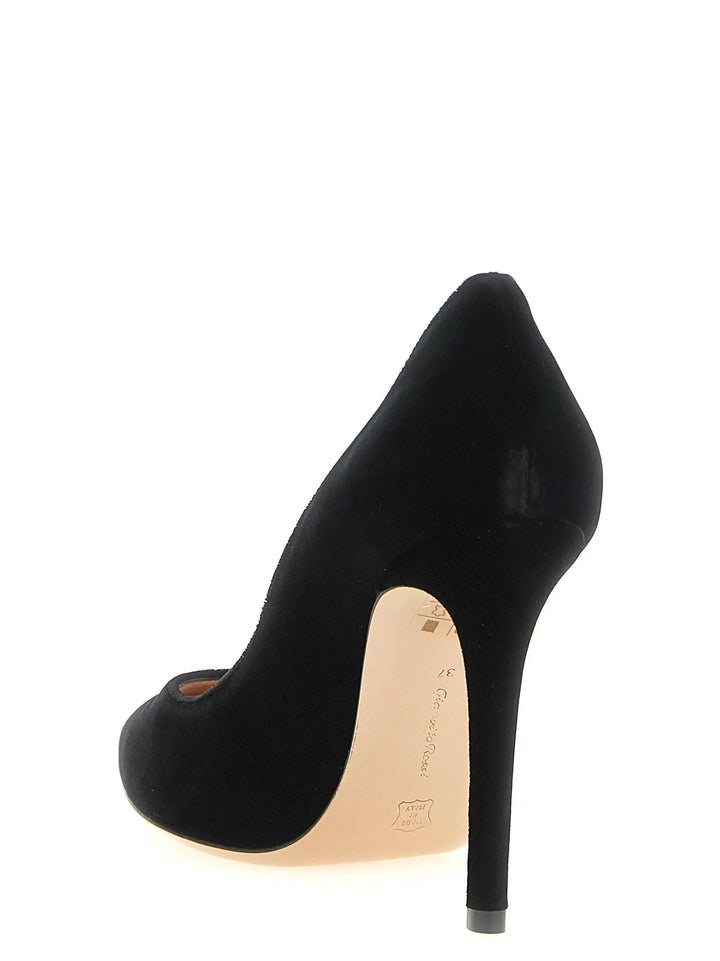 Gianvito Rossi Sample Sale | Gianvito Rossi Black Textile High Heel Pumps - | Designer outlet