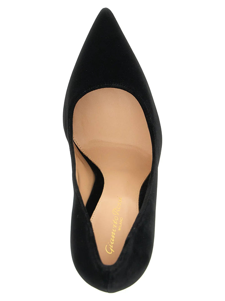 Gianvito Rossi Sample Sale | Gianvito Rossi Black Textile High Heel Pumps - | Designer outlet