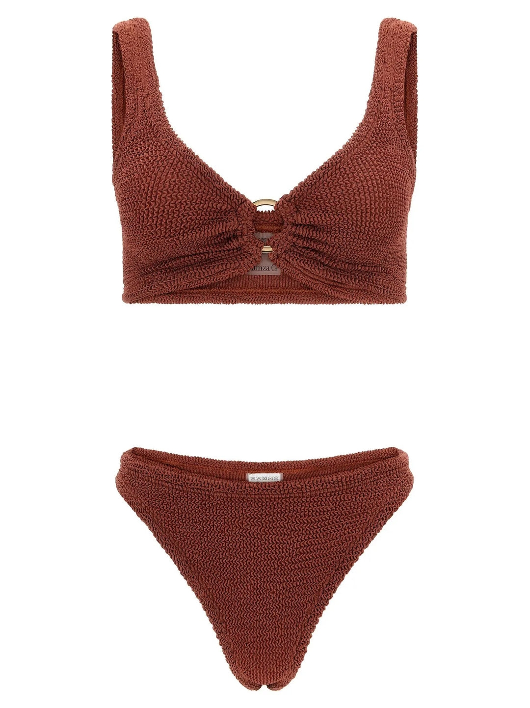 Hunza G Sample Sale | Hunza G Brown Polyamide Bikini - | Designer outlet