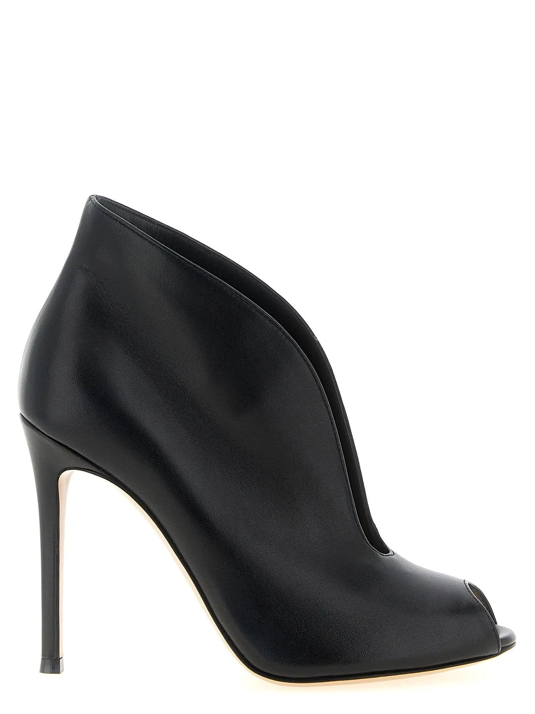 Gianvito Rossi Sample Sale | Gianvito Rossi Black Lamb Leather Ankle Boots - | Designer outlet