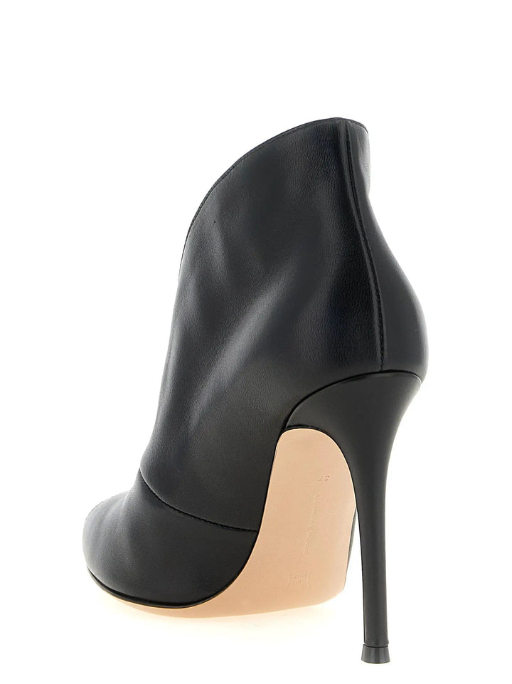 Gianvito Rossi Sample Sale | Gianvito Rossi Black Lamb Leather Ankle Boots - | Designer outlet