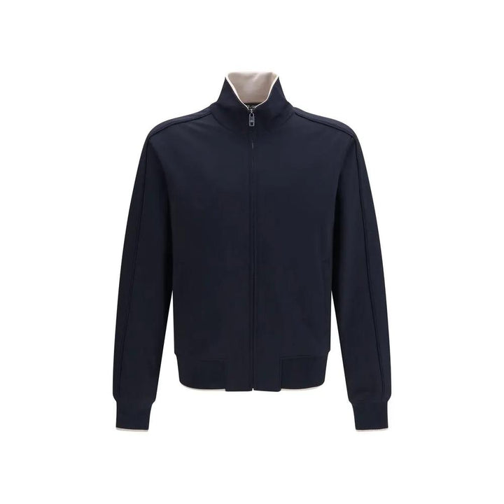 Dolce &amp; Gabbana Blue Polyamide Full-Length Jacket
