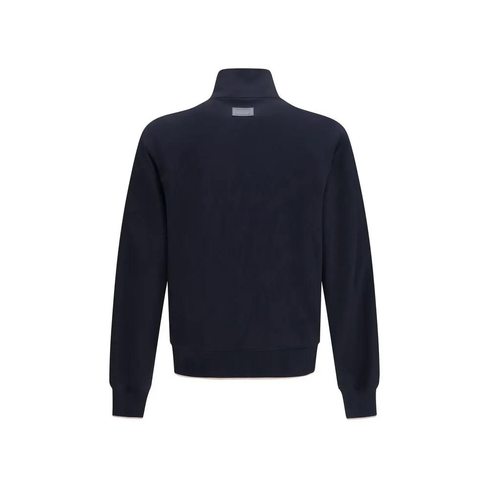 Dolce &amp; Gabbana Blue Polyamide Full-Length Jacket