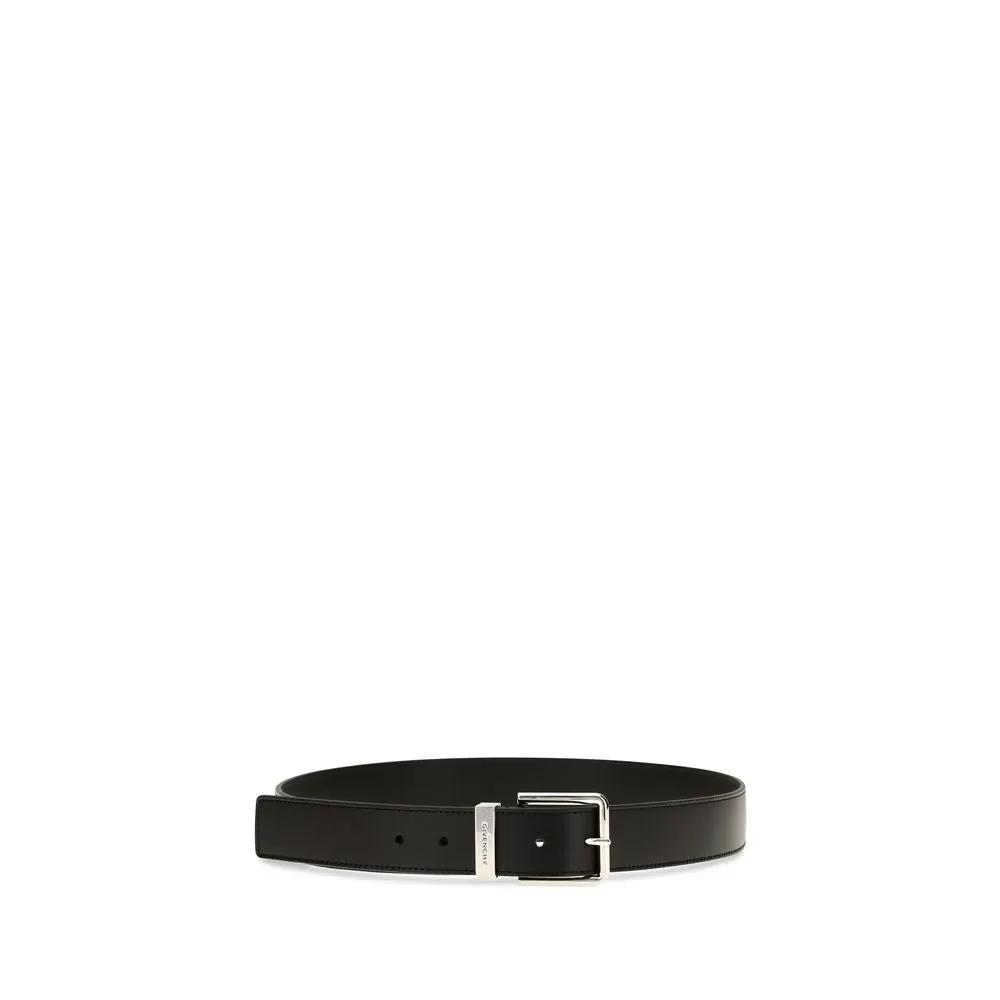 Givenchy Sample Sale | Givenchy Black Calf Leather Bos Taurus Regular Belt - | Designer outlet