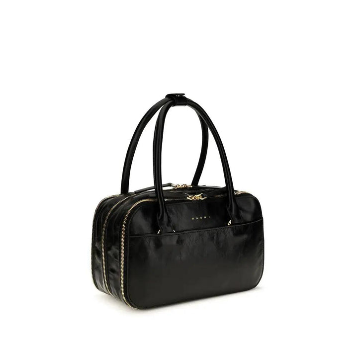 Marni Black Calf Leather Bos Taurus Handbag