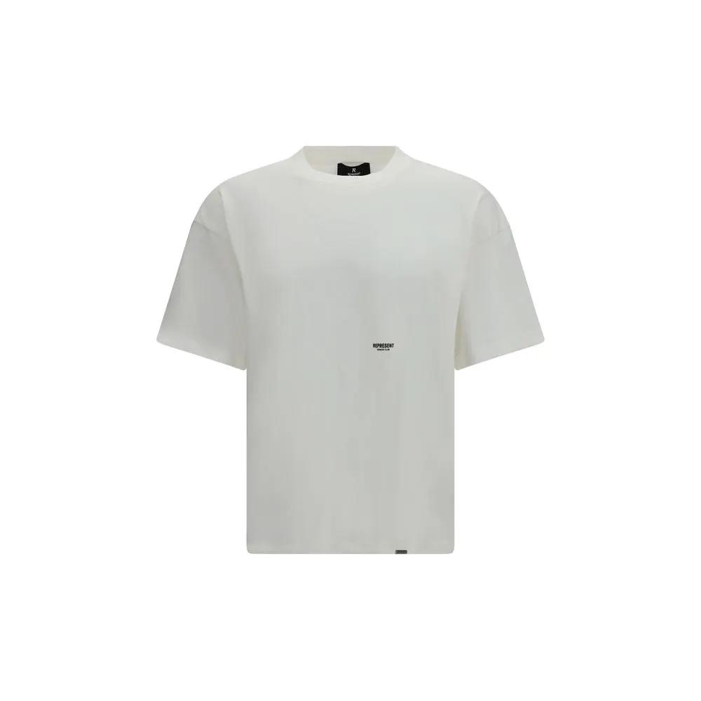 Represent White Cotton T-Shirt
