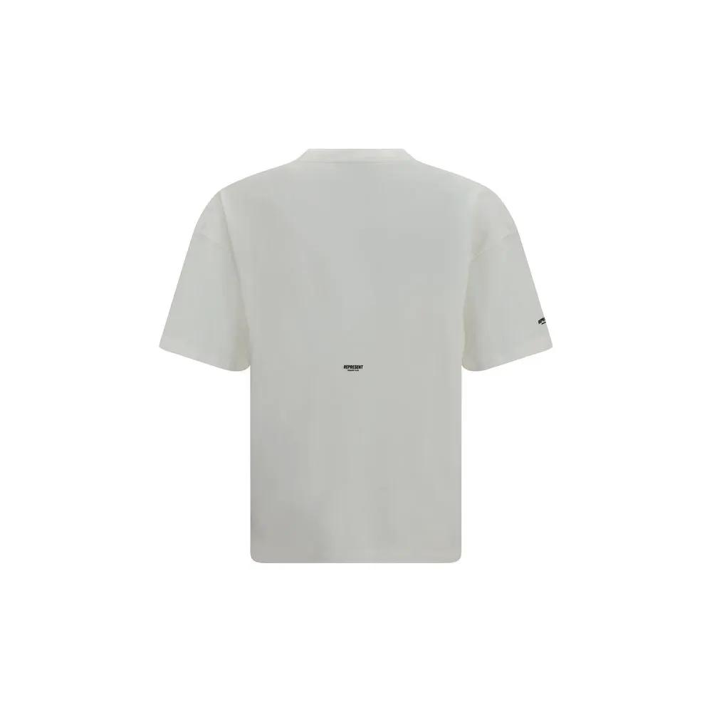 Represent White Cotton T-Shirt