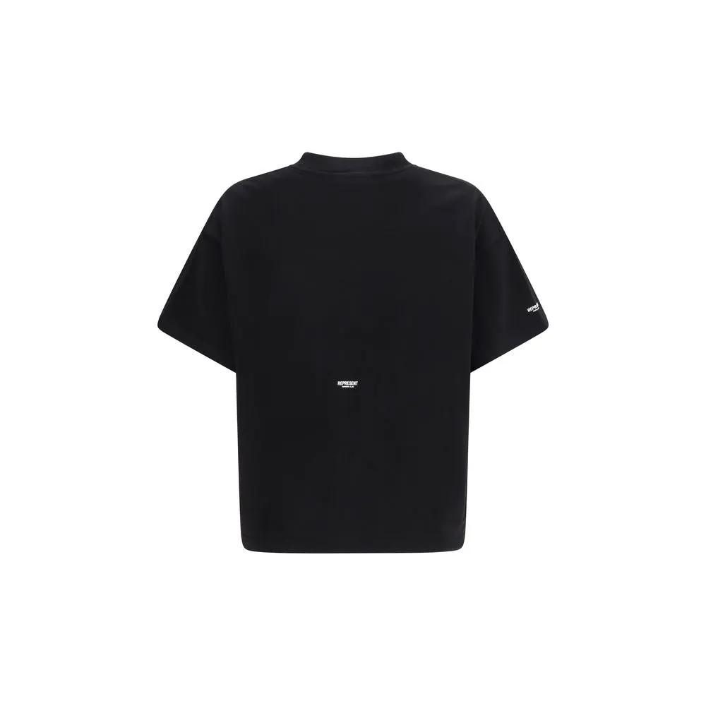 Represent Black Cotton T-Shirt