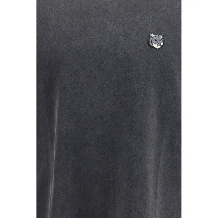 Maison Kitsuné Gray Cotton T-Shirt