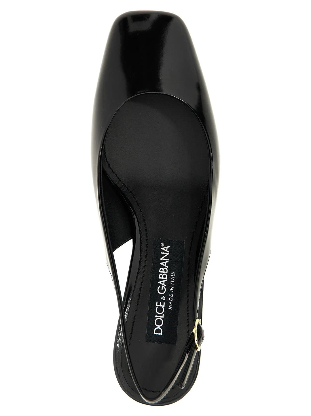 Dolce &amp; Gabbana Sample Sale | Dolce &amp; Gabbana Black Calfskin Mid Heel Pumps - | Designer outlet