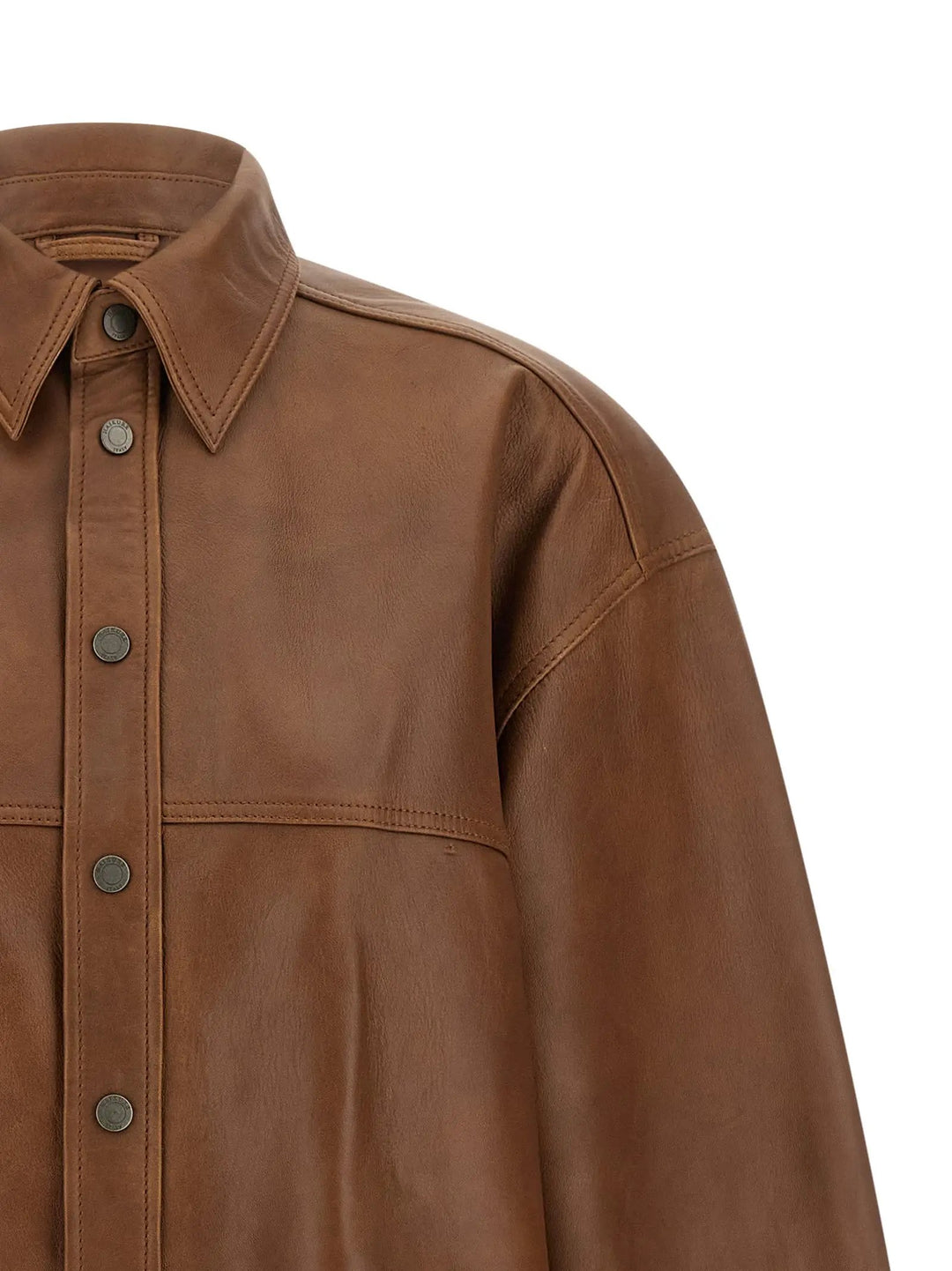 Haikure Sample Sale | Haikure Brown Lambskin Blouse - | Designer outlet