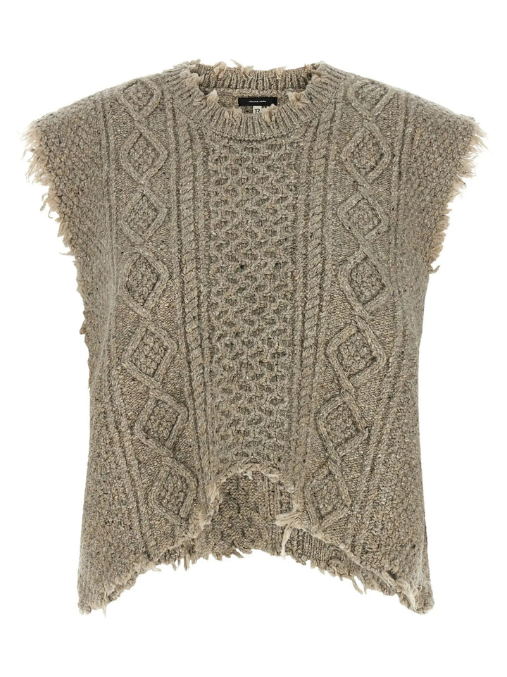 R13 Sample Sale | R13 Gray Wool Sleeveless Jacket - | Designer outlet