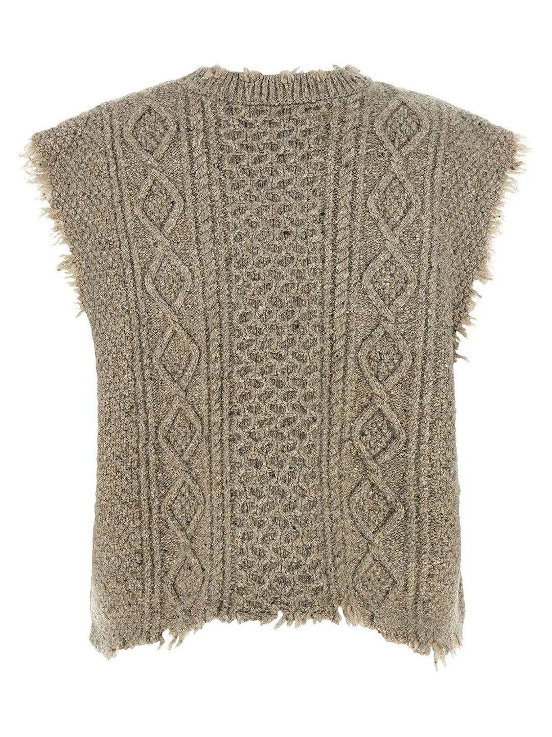 R13 Sample Sale | R13 Gray Wool Sleeveless Jacket - | Designer outlet
