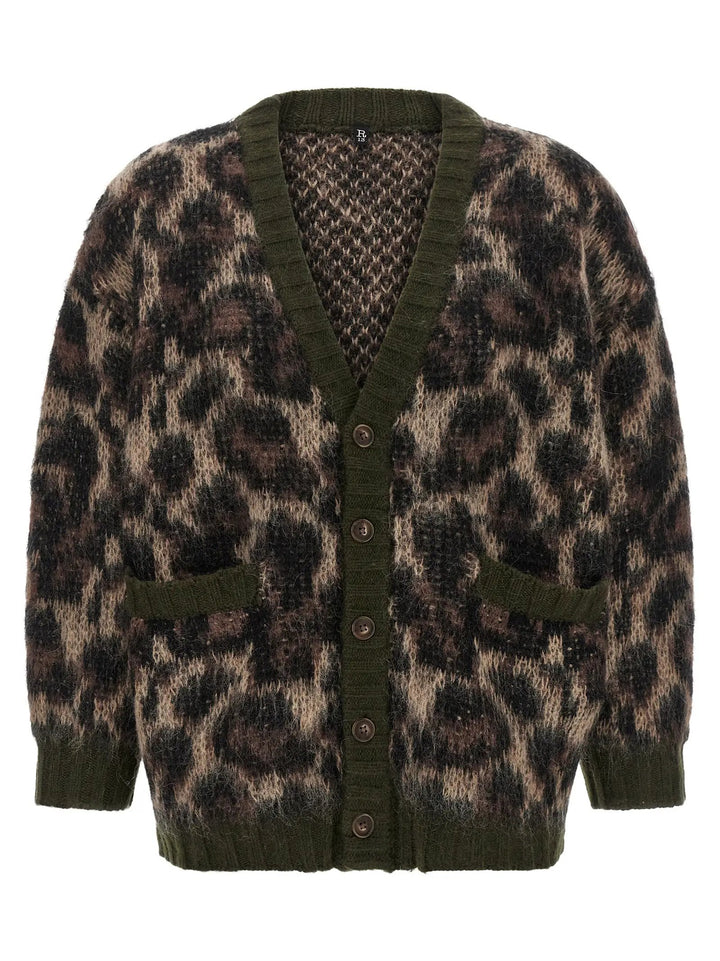 R13 Sample Sale | R13 Brown Nylon Cardigan - | Designer outlet