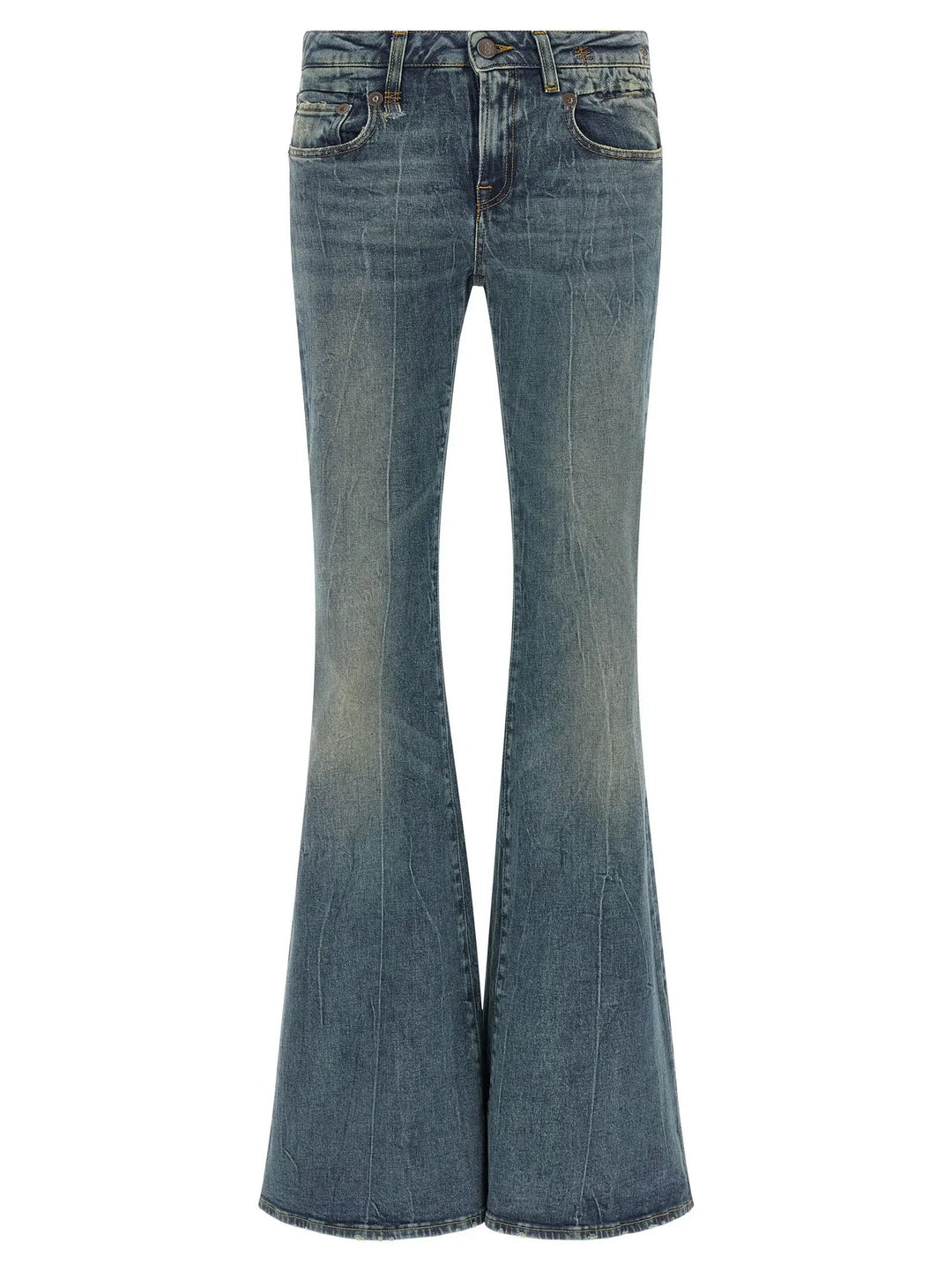 R13 Sample Sale | R13 Blue Cotton Flared Jeans - | Designer outlet