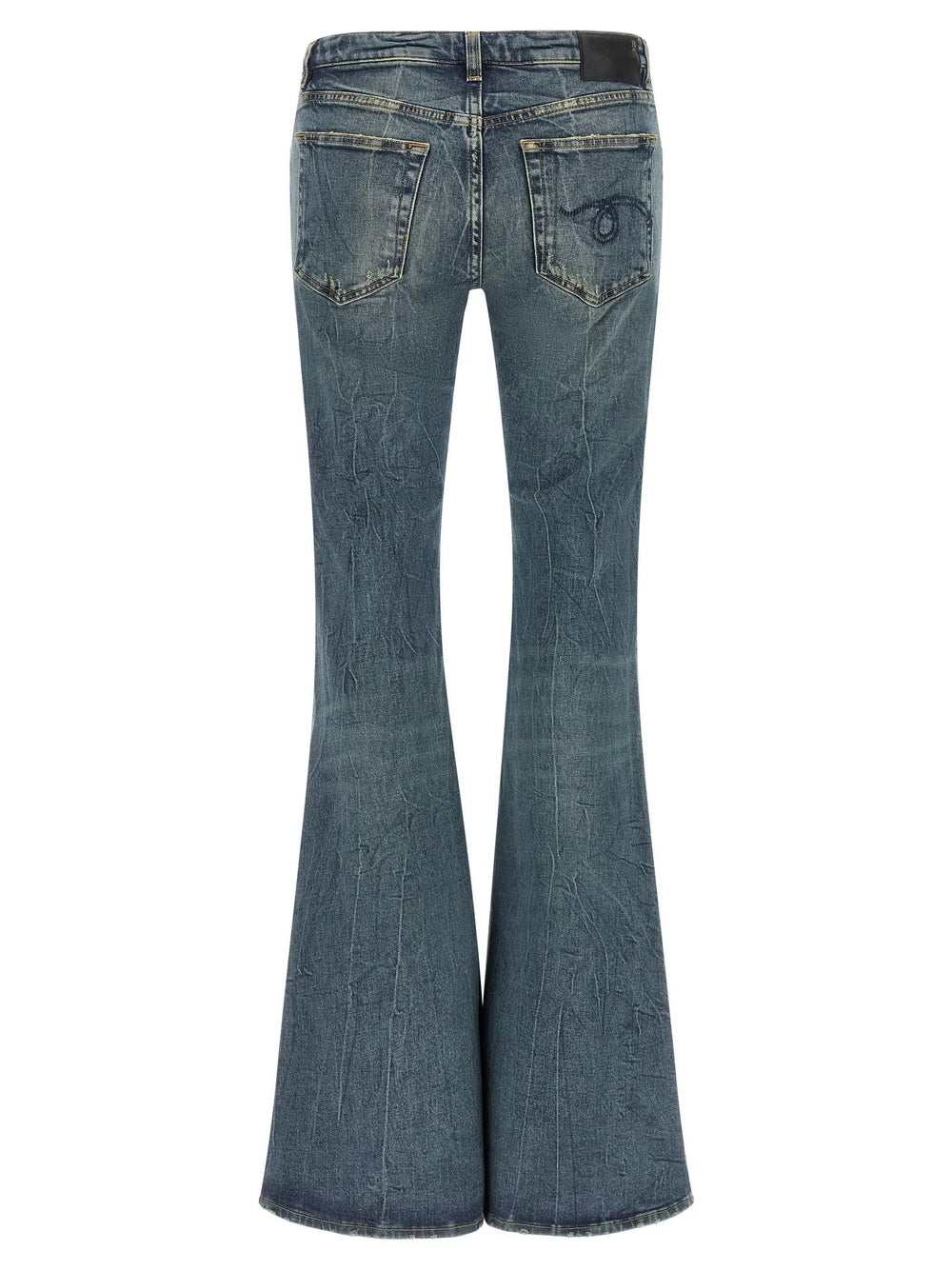 R13 Sample Sale | R13 Blue Cotton Flared Jeans - | Designer outlet