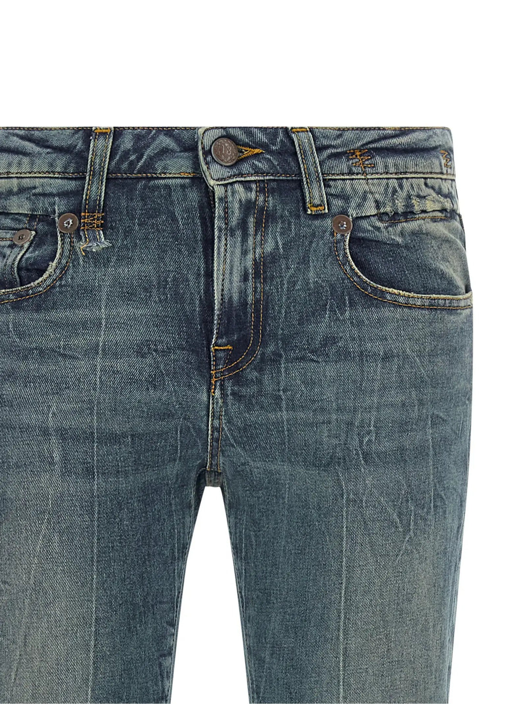 R13 Sample Sale | R13 Blue Cotton Flared Jeans - | Designer outlet