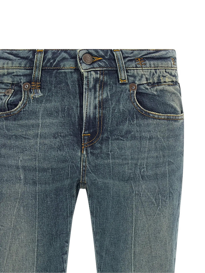 R13 Sample Sale | R13 Blue Cotton Flared Jeans - | Designer outlet