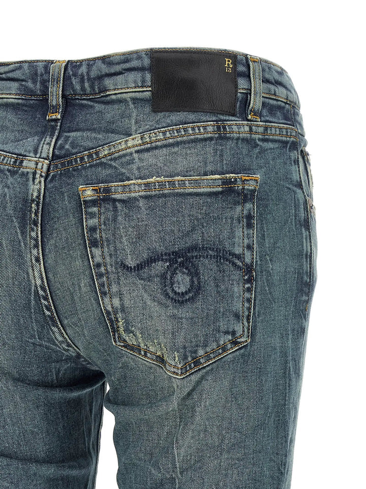 R13 Sample Sale | R13 Blue Cotton Flared Jeans - | Designer outlet