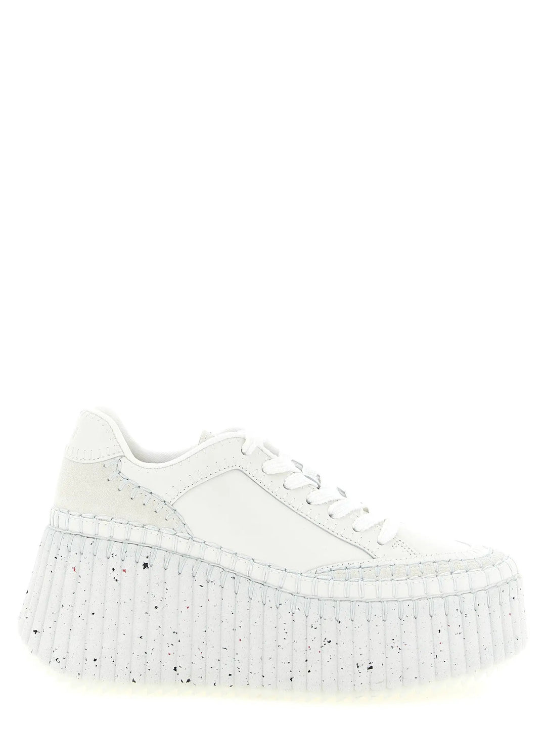 Chloé Sample Sale | Chloé White Polyester Wedge Sandals - | Designer outlet