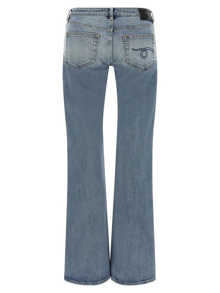 R13 Sample Sale | R13 Blue Cotton Flared Jeans - | Designer outlet