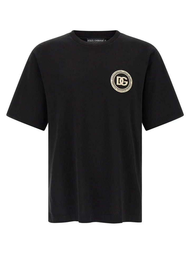 Dolce &amp; Gabbana Sample Sale | Dolce &amp; Gabbana Black Cotton T-Shirt - | Designer outlet