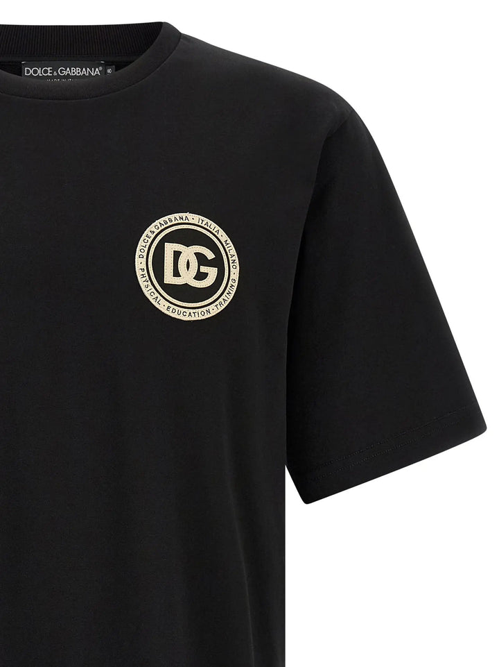 Dolce &amp; Gabbana Sample Sale | Dolce &amp; Gabbana Black Cotton T-Shirt - | Designer outlet
