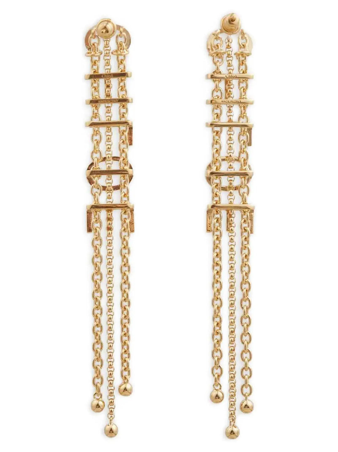 Chloé Sample Sale | Chloé Gold Brass Earrings - | Designer outlet