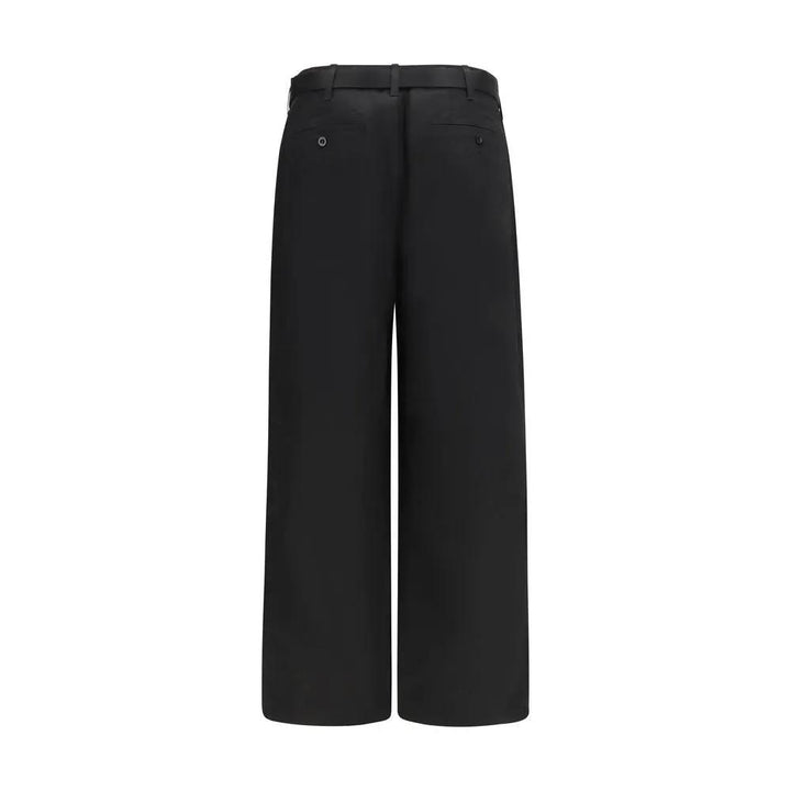 Sacai Black Cotton Chino Pants