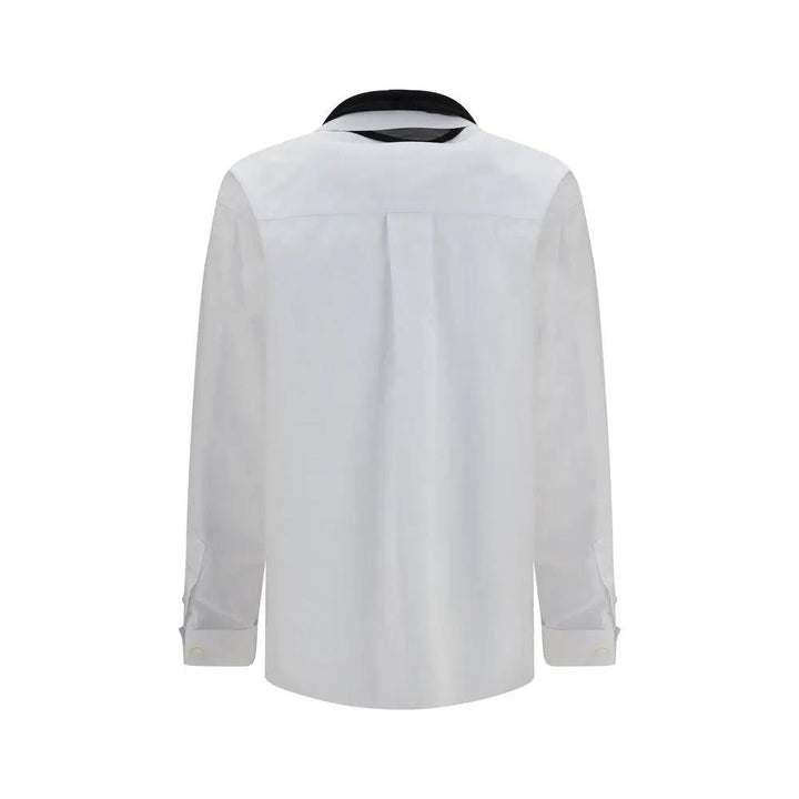 Sacai White Polyester Dress Shirt