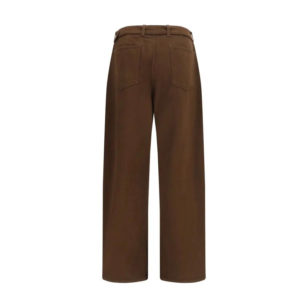 Lemaire Sample Sale | Lemaire Brown Cotton Casual Pants - | Designer outlet