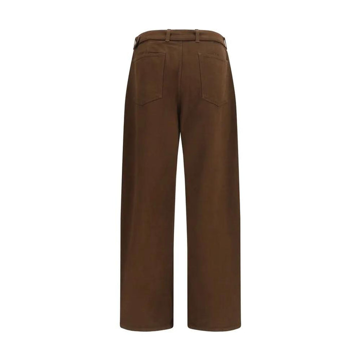 Lemaire Brown Cotton Casual Pants